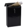 Phoenix Villa Top Loading Letter Box MB0114KB in Schwarz mit Schlüsselschloss