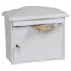 Phoenix Libro Front Loading Letter Box MB0115KW in Weiß mit Schlüsselschloss