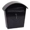 Phoenix Clasico Front Loading Letter Box MB0117KB in Schwarz mit Schlüsselschloss