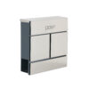 Phoenix Estilo Top Loading Letter Box MB0124KS in Edelstahl mit Schlüsselschloss