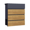 Phoenix Estilo Top-Loading-Briefkasten MB0126KW Holzoptik mit Schlüsselschloss