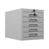 Phoenix MD Series MD0304G 5-Schubladen-Multischrank in Grau mit Schlüsselschloss