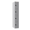 Phoenix PL Series PL1430GGC 1-Spaltiger 4-türiger Personalschrank in Grau mit Zahlenschlössern