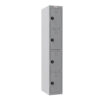 Phoenix PL 300D Series PL1433GGC 1-spaltiger 4-türiger Personalschrank in Grau mit Kombinationsschloss