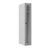 Phoenix PLC Series PLC1130GGC 1-spaltiger 1-türiger Klar-Personalschrank in Grau mit Kombinationsschloss