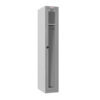 Phoenix PLC Series PLC1133GGC 1-spaltiger 1-türiger Klar-Personalschrank in Grau mit Kombinationsschloss
