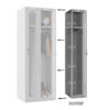 Phoenix PLC Series PLC1133GGE/ADD 1-spaltiger 1-türiger Klar-Personalschrank in Grau mit Elektronikschloss
