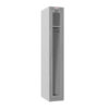 Phoenix PLC Series PLC1133GGK 1-spaltiger 1-türiger Klar-Personalschrank in Grau mit Schlüsselschloss