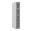 Phoenix PLC Series PLC1430GGK 1-spaltiger 4-türiger Klar-Personalschrank in Grau mit Schlüsselschloss