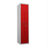 Phoenix PLZ Series PLZ1240GRK 1-spaltiger 2-türiger Personalschrank in Rot mit Schlüsselschloss