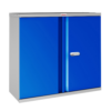 Phoenix SCL Series SCL0891GBE 2-türiger Stahlschrank mit 1 Fach, grauer Körper & blaue Türen, mit Elektronikschloss