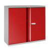 Phoenix SCL Series SCL0891GRE 2-türiger Stahlschrank mit 1 Fach, grauer Körper & rote Türen, mit Elektronikschloss