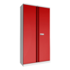 Phoenix SCL Series SCL1891GRE 2-türiger Stahlschrank mit 4 Fächern, grauer Körper & rote Türen, mit Elektronikschloss